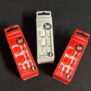 ImPRESS Toe Nails No glue pedi 3 pack